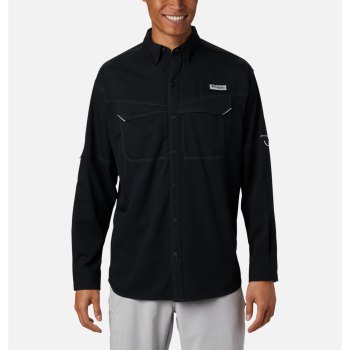 Columbia PFG Low Drag Offshore Long Sleeve, Camisa Negros Para Hombre | 974026-ULA